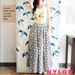 Vaute Couture Organic Dahlia Origami Crane Maxi.